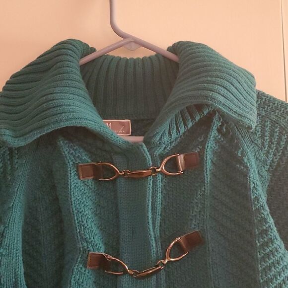 Cowl neck shrug cardigan sweater - Picture 2 of 8